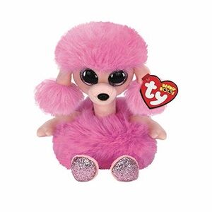 Ty Pink Poodle Plush with Sparkly Eyes
